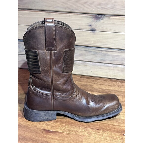 Ariat Men’s Rambler Patriot Western Cowboy Boots Distressed Brown Size 8D main image 10